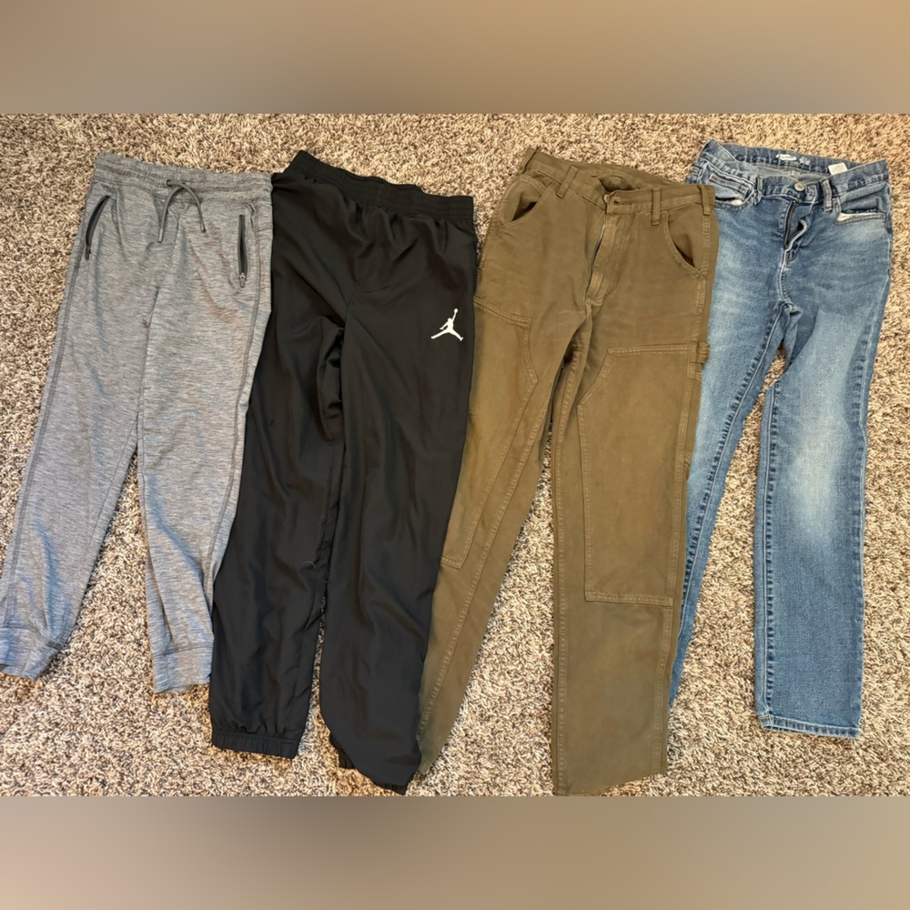 Youth/Teen Pants Bundle – 4 Pairs – Old Navy, Jordan, More